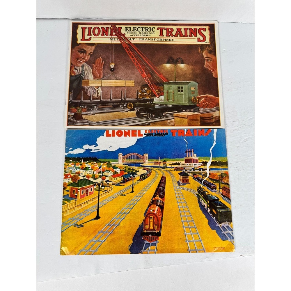 Lionel Electric Trains Catalog Reprints Lot 1928 1930 O Gauge Model Railroad